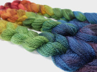 Hand Dyed Gradient Warp- BFL & Mohair ~400m per 100g. 150 ends. ~2.2m or 4.8m length