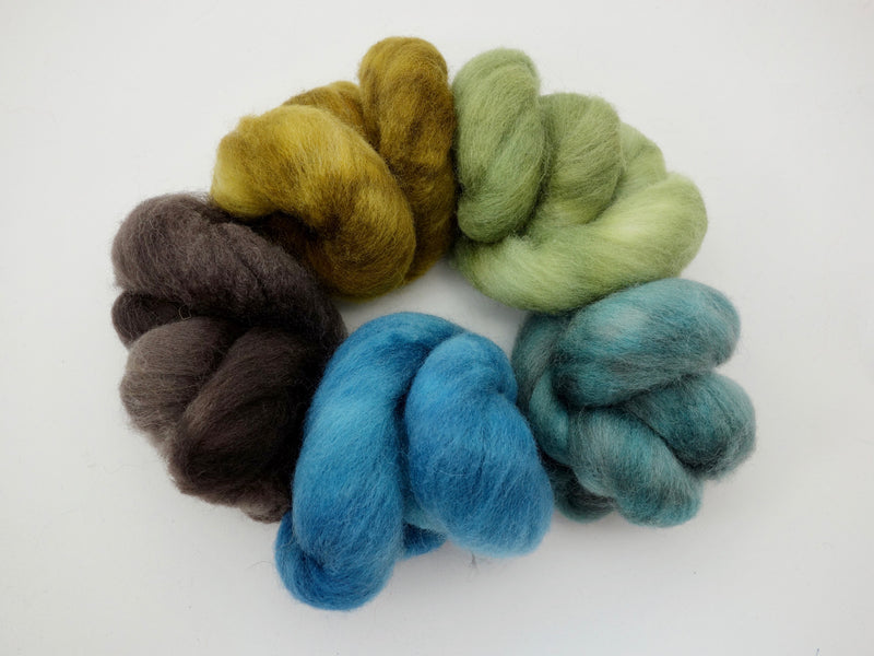 Colours of Cambria: Coast - 100g Cambrian (Welsh x BFL) Wool - Hilltop Cloud