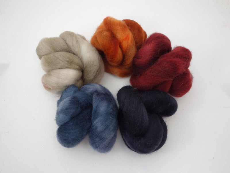 Colours of Cambria: Steam - 100g Cambrian (Welsh x BFL) Wool - Hilltop Cloud