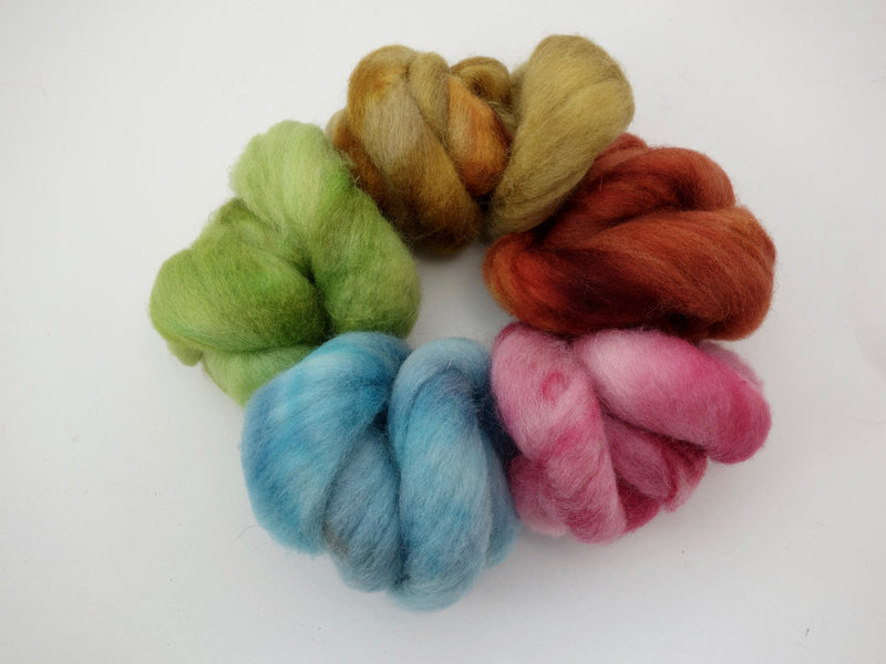 Colours of Cambria: Port - 100g Cambrian (Welsh x BFL) Wool - Hilltop Cloud