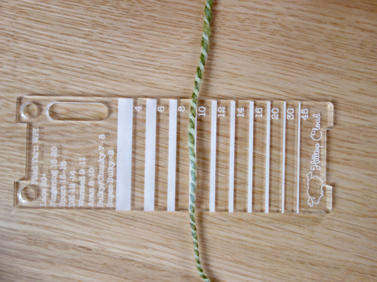 Yarn Measuring WPI Yarn Measuring Tool- Spinners Control Card, Yarn Thickness Gauge ...