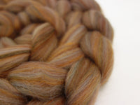 Earth- Nordic Collection. Blended Corriedale & Merino Top, 100g - Hilltop Cloud