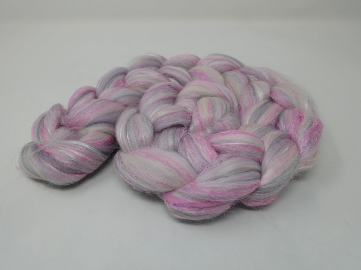 Lead White- Pigments- Merino, Sari Silk, Mulberry Silk & Llama. 100g