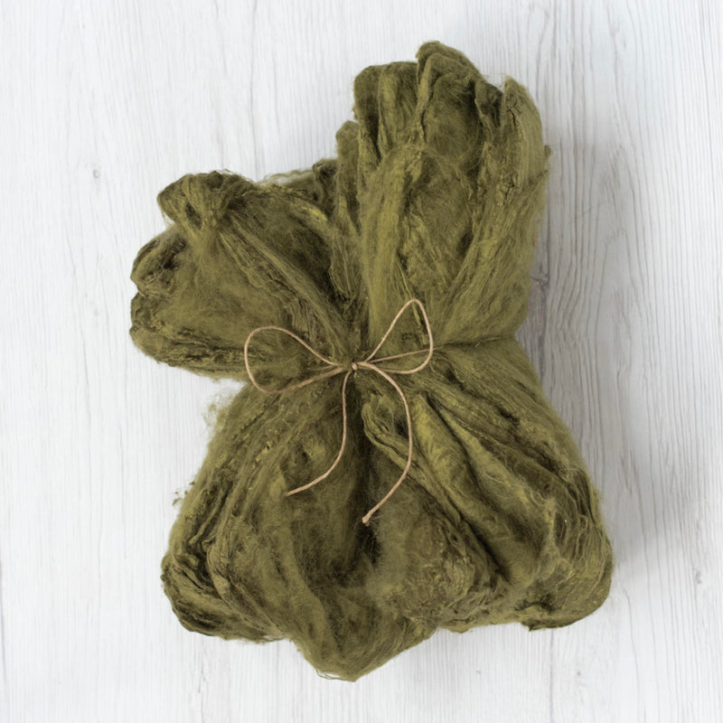 Silk Hankies, 20g, Olive (DHG) - Hilltop Cloud