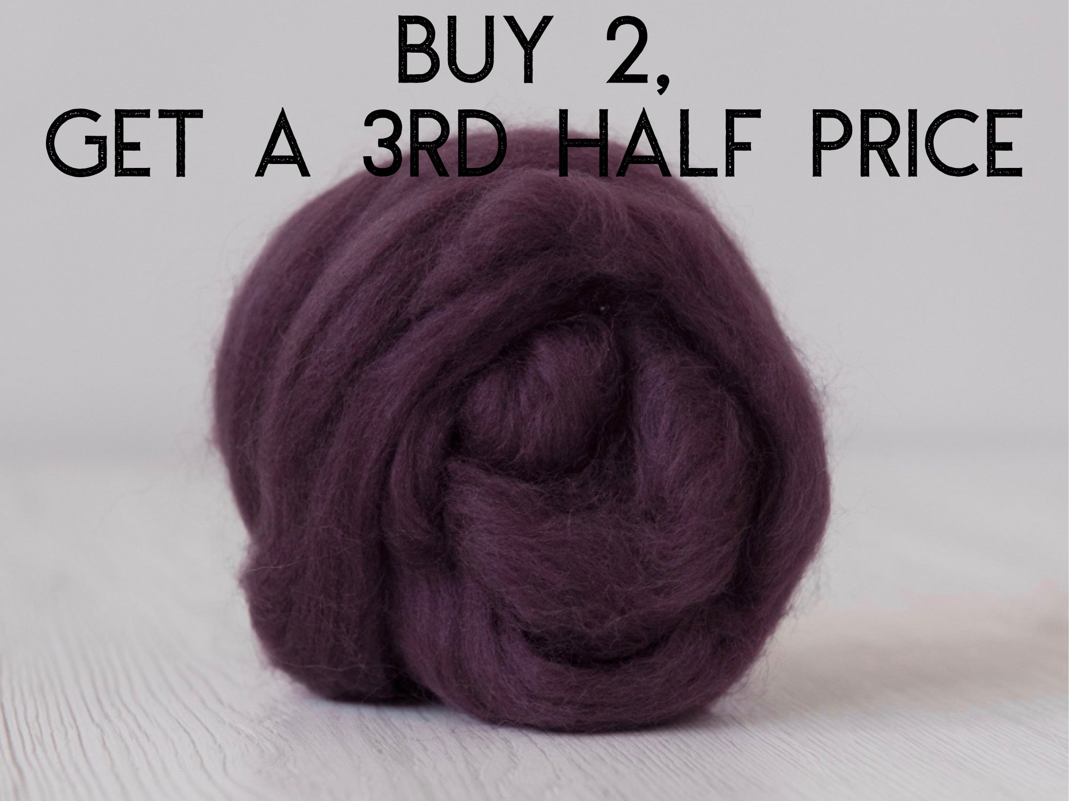 Purple- Superfine 19 micron Merino & Tussah Silk, 70-30 blend. 50g (DHG)