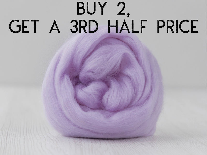 Twilight- Superfine 19 micron Merino & Tussah Silk, 70-30 blend. 50g (DHG)
